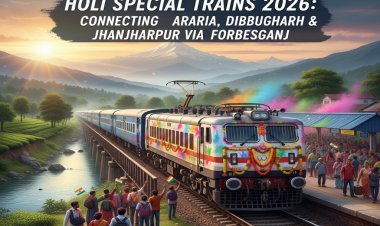 Indian Railways Launches Holi Special Trains to Araria, Dibrugarh & Jhanjharpur