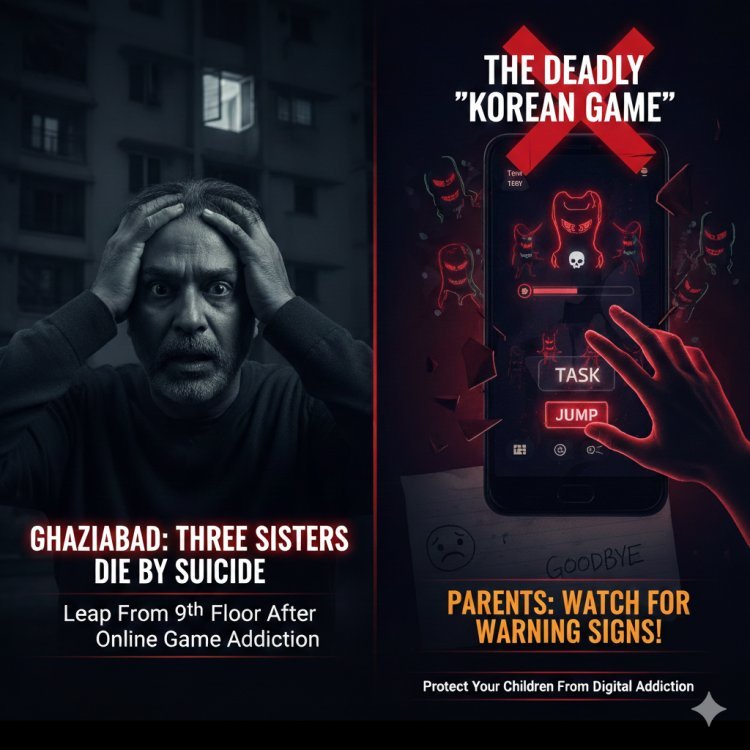 गाजियाबाद: कोरियन गेम की लत ने ली तीन मासूम बहनों की जान, 9वीं मंजिल से कूदकर किया सुसाइड