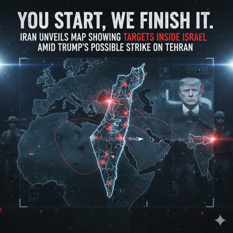 "You Start, We Finish It": ईरान ने जारी किया इज़रायल के सैन्य ठिकानों का मैप, ट्रंप की संभावित कार्रवाई पर दी खुली चेतावनी