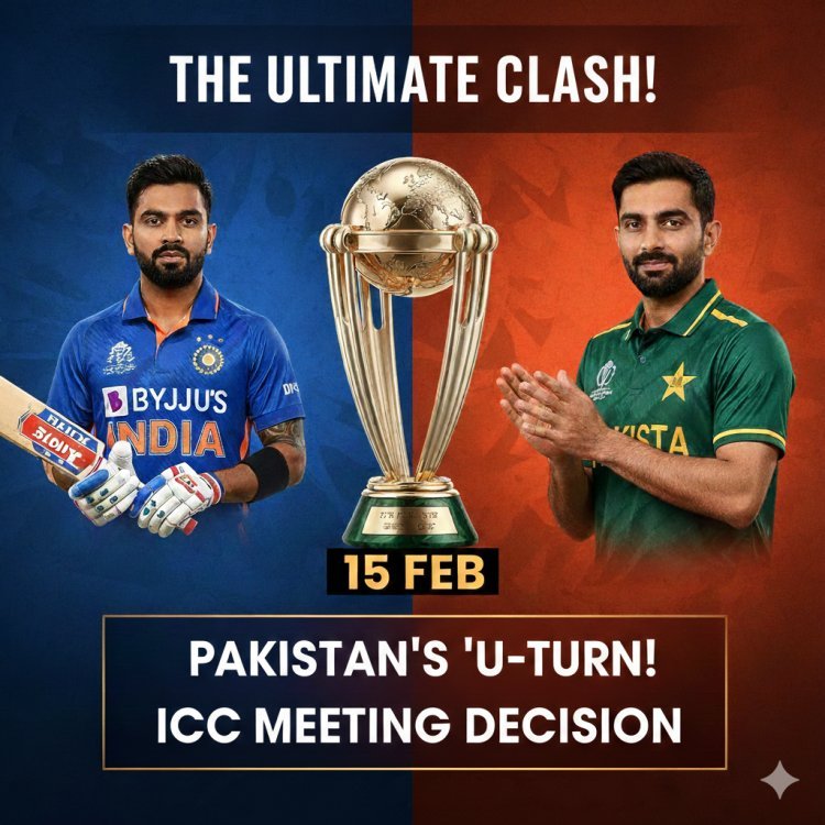 ND vs PAK: 15 फरवरी को होगा महामुकाबला! पाकिस्तान ने लिया 'यू-टर्न', जानें ICC की बैठक में क्या हुआ