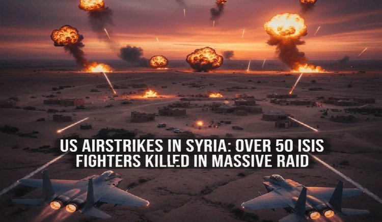 US Airstrikes in Syria: 50+ ISIS Fighters Neutralized in Major Operation