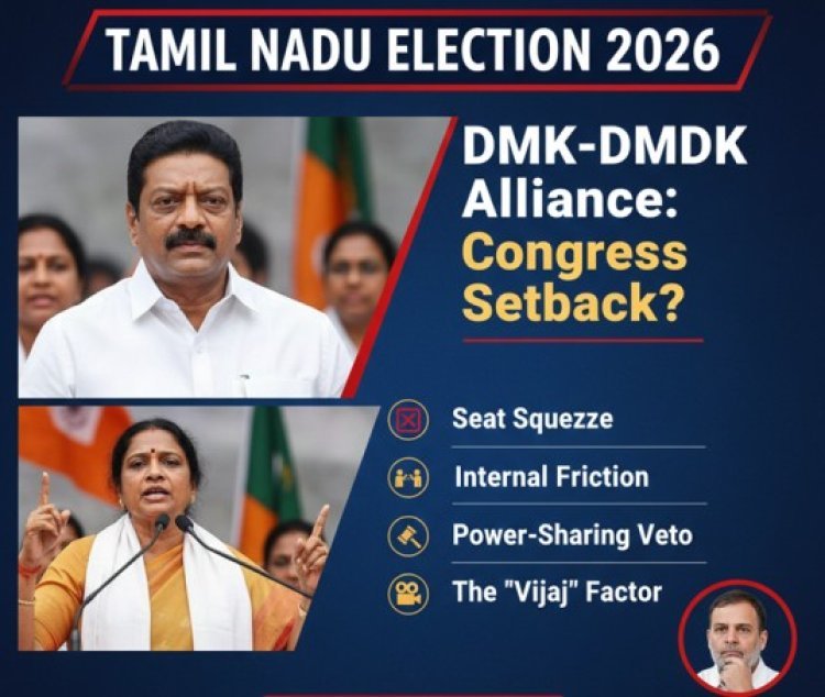 Tamil Nadu 2026: DMK-DMDK Alliance & Congress Setback