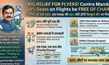 हवाई यात्रियों को बड़ी राहत: अब फ्लाइट की 60% सीटें होंगी बिल्कुल फ्री, केंद्र सरकार का नया आदेश जारी!