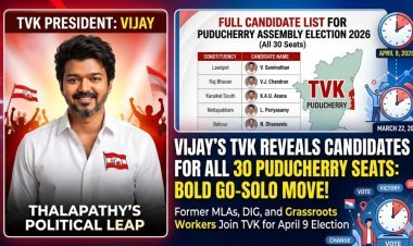 Thalapathy Vijay’s TVK Goes Solo: Full Candidate List for All 30 Puducherry Assembly Seats Announced!
