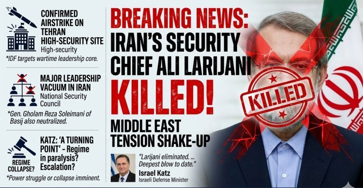 Middle East Shake-up: Iran’s Security Chief Ali Larijani Killed in Israeli Strike, Katz Confirms
