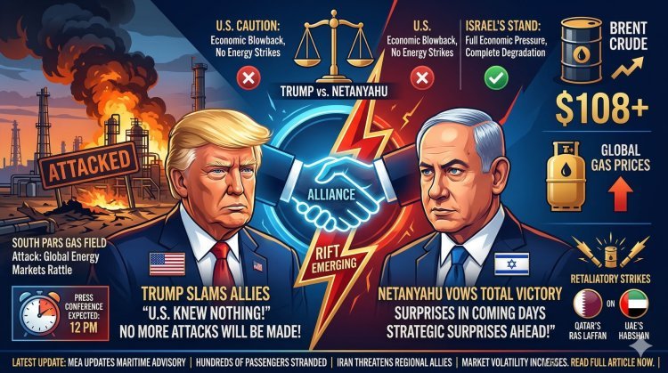 Trump vs. Netanyahu: Rift Widens Over Israel’s Strike on Iran’s South Pars Gas Field