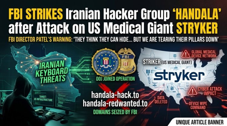 FBI का बड़ा एक्शन: अमेरिकी मेडिकल दिग्गज 'Stryker' को ठप करने वाले ईरानी हैकर्स का भंडाफोड़!