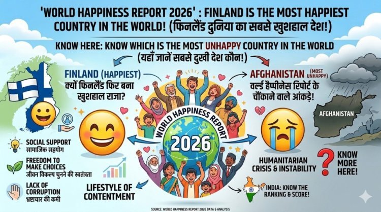 World Happiness Report 2026: फिनलैंड फिर बना दुनिया का 'खुशहाल राजा', भारत और पड़ोसियों का क्या है हाल?