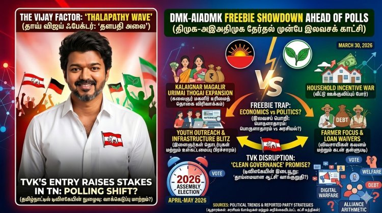 The Vijay Factor: How TVK’s Entry Triggered a Massive Freebie War Between DMK and AIADMK