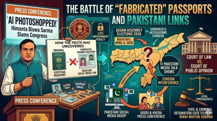 "AI Photoshopped": Himanta Biswa Sarma Slams Congress Over Wife’s Fake Passport Claims