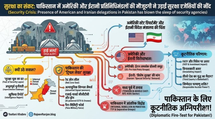 पाकिस्तान में अमेरिकी और ईरानी प्रतिनिधिमंडलों की सुरक्षा पर उठे गंभीर सवाल: क्या खतरे में है कूटनीतिक मिशन?