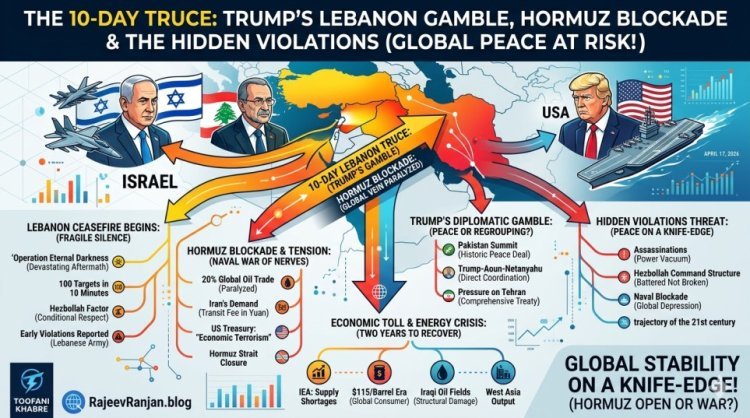 The 10-Day Truce: Trump’s Lebanon Gamble, the Hormuz Blockade, and the Hidden Violations Threatening Global Peace