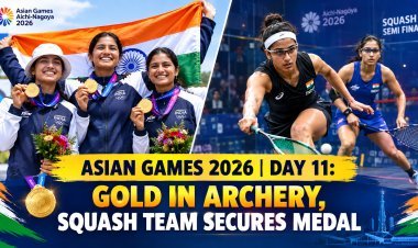 Asian Games 2026 Day 11:India Strikes Gold in Archery, Women’s Squash Team Assured of Medal