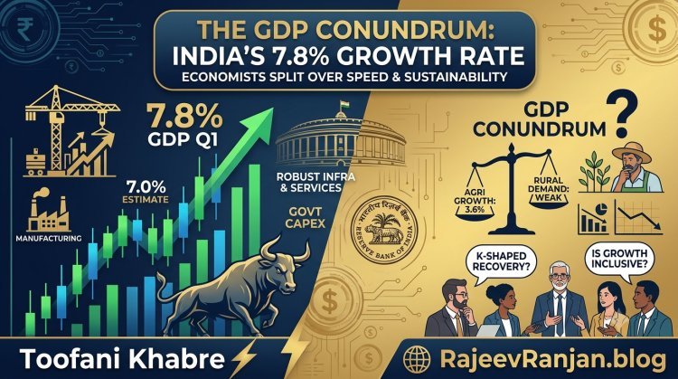 भारत की 7.8% GDP ग्रोथ पर बंटे अर्थशास्त्री! क्या ये असली आर्थिक मजबूती है या सिर्फ आंकड़ों का खेल?