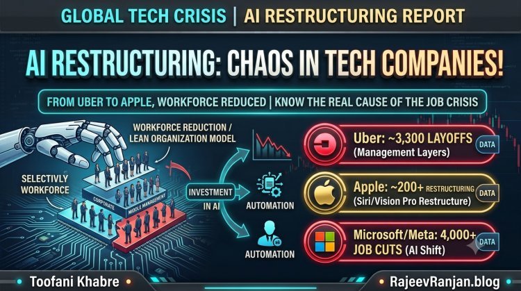 AI का कहर या री-स्ट्रक्चरिंग? Uber और Apple समेत दिग्गज टेक कंपनियों ने निकाली भारी वर्कफोर्स