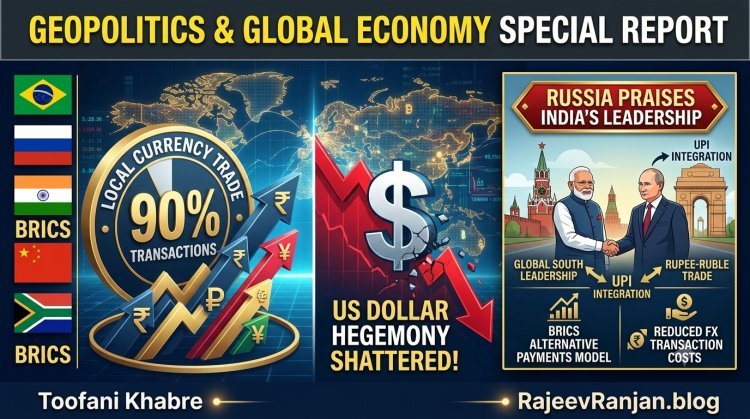BRICS ने हिलाया अमेरिकी डॉलर का वर्चस्व! 90% ट्रेड अपनी करेंसी में, रूस ने की भारत की तारीफ