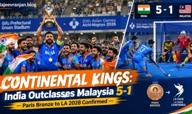 India Wins Asian Games 2026 Men's Hockey Gold: Defeats Malaysia 5-1 to Seal LA 2028 Olympic Berth