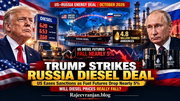 US-Russia Diesel Deal 2026: Trump-Putin Agreement Sends Fuel Prices Lower
