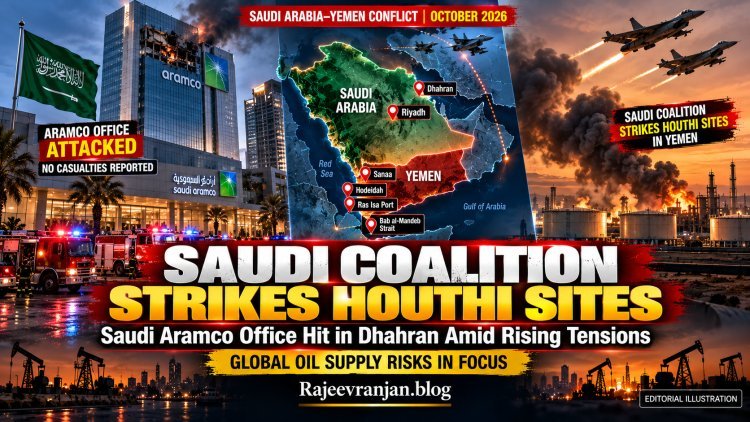 Saudi Coalition Hits Houthi Sites in Yemen; Aramco Office Attacked in Dhahran