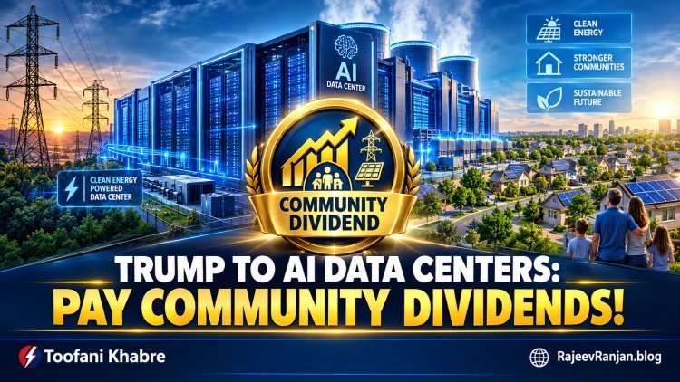 Trump to AI Data Centers: Pay Local Communities a "Dividend" to Win Support!